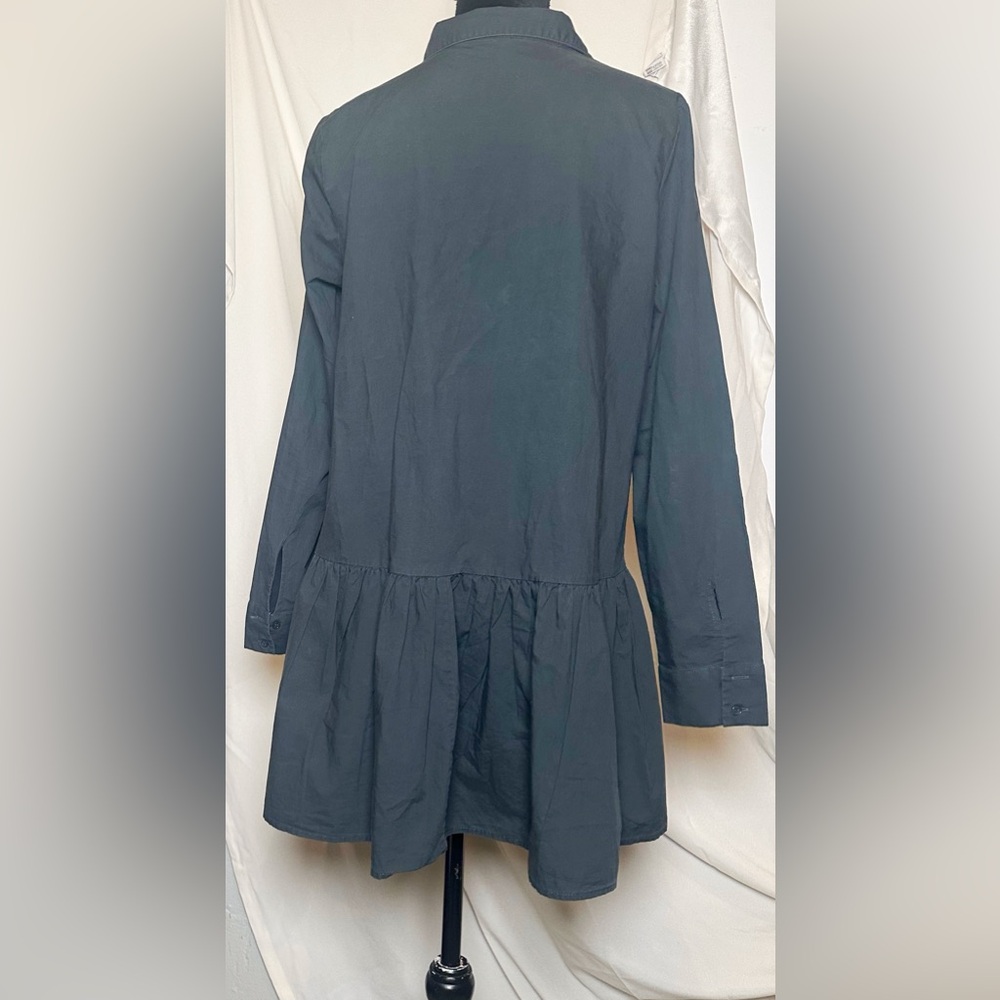 Re:Named Collared Button Down Long Sleeve Green G… - image 3